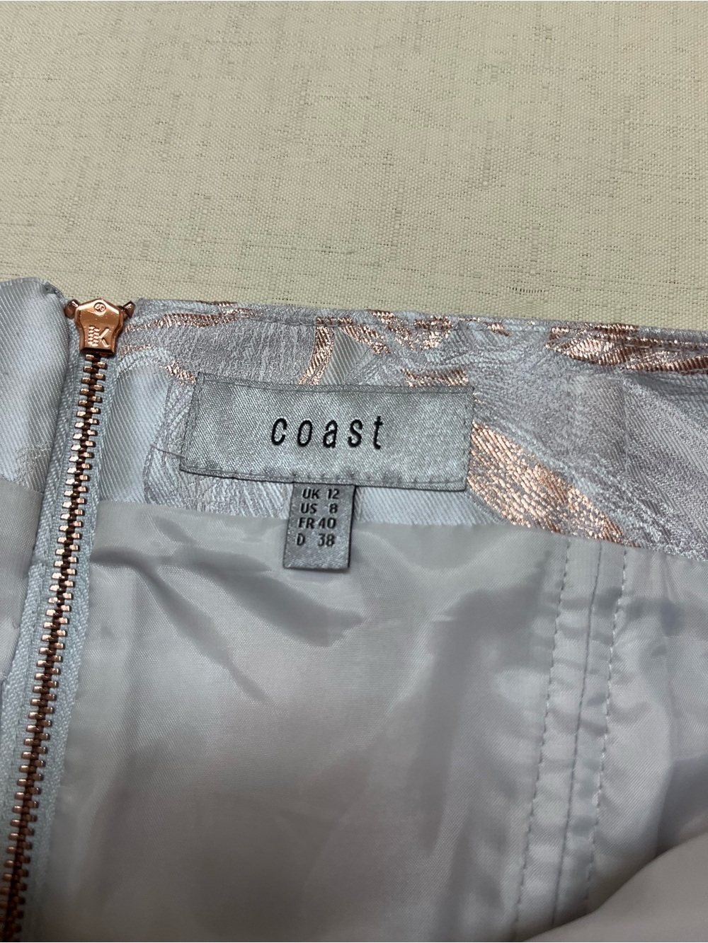 Coast size 8 floral corset Jacquard Bodice crop top - Picture 5 of 13
